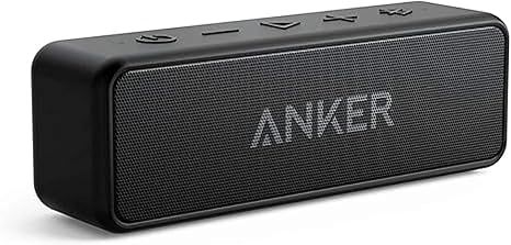 Anker Soundcore 2 Portable Wireless Speaker – Enhanced Stereo Sound, Bluetooth 5.0, BassUp Technology, IPX7 Waterproof Rating, Up to 24 Hours Playtime – Ideal for Home, Outdoor Use & Travel